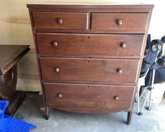 1830's Catawba County Primitive Dresser. 2 over 3.