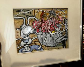 W. Hasse Wojtyla BATHER Acrylic on paper
