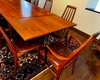 Midmodern Danish Koefoeds Hornslet Table and Chairs