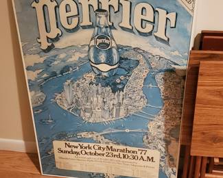 Vintage Perrier Poster NYC Marathon '77
