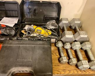 Power tools and weight set