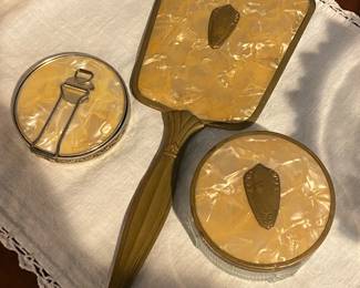 Celluloid vanity set