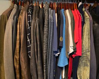 Men’s size large name brand clothes