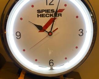 Neon edge clock