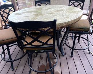 Another stone-top table