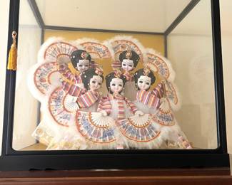 Korean Fan Dancing Dolls/Decor