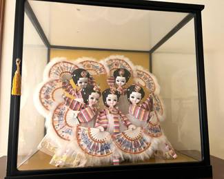 Korean Fan Dancing Dolls/Decor