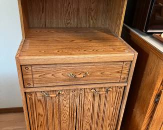 Oak Microwave Cabinet