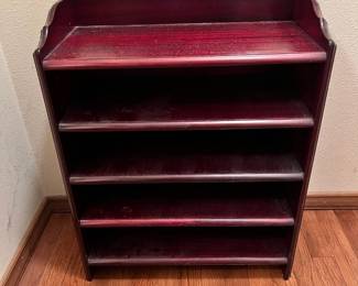 Wall Mount Rosewood 4 Tier Display Shelf