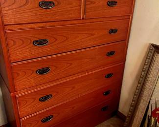 8 Drawer Mission Style Rosewood Dresser