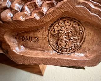 Coco Joe's Carved Hapa Wood Hawaiian Girl Figurine