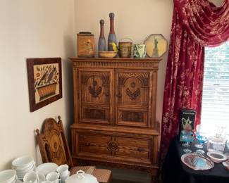 MATCHING OAK CABINET