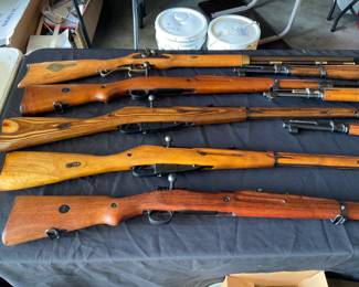 WWII  MAUSER AND MOSINNAGAFA  RIFLES 