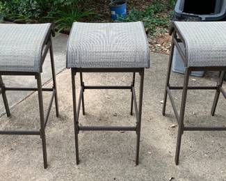 Outdoor bar stool set