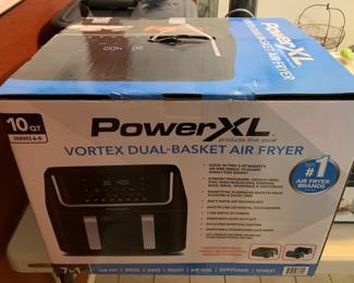 New-in-box PowerXL Vortex Dual-Basket Air Fryer