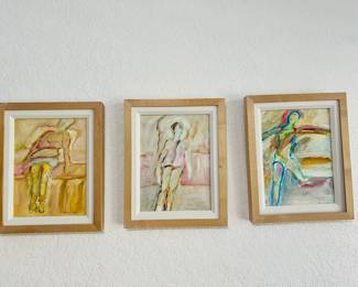  Alex Gonzales Figurative Series oil painting artwork 5 piece set