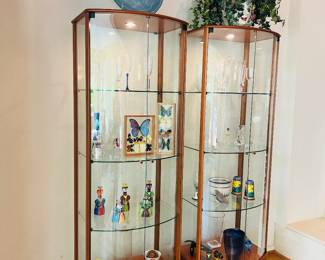 Neiman Marcus vintage curio cabinets 
