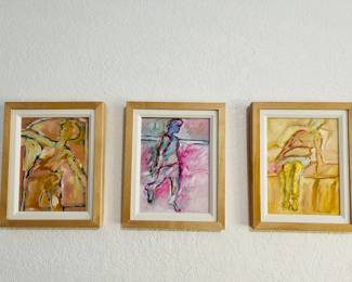  Alex Gonzales Figurative Series oil painting artwork 5 piece set