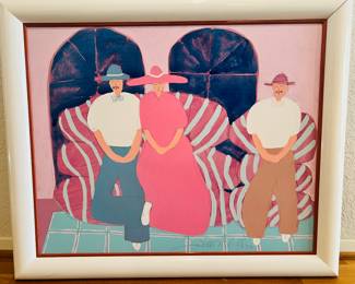 Signed by artist Jim Hill Painting 