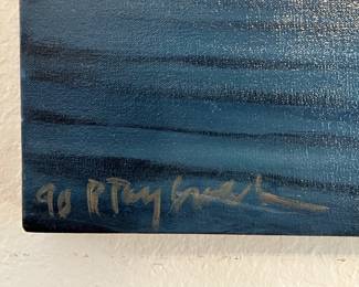 Signed Ron Crouch Night Porch IV Oil on Canvas 