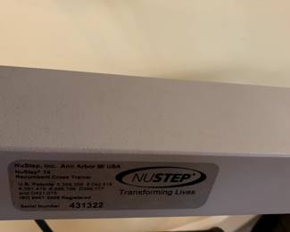 #18	NU Step Bicycle T4 Recumbent Cross Trainer Elliptical Rehabilitation Machine	 $750.00 
