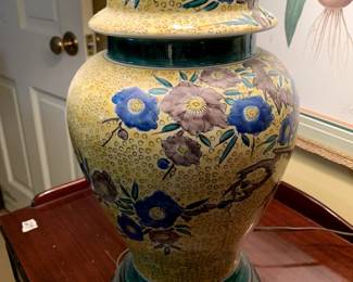 #33	Ginger Jar Floral Lamp - 32" Tall	 $75.00 
