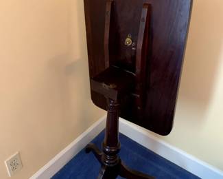 #42	Wood Pedestal Flip-Top Rectangular Table - 24x18x31	 $75.00 
