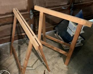 #106	Wood Saw Horses - Lightweight pair	 $20.00 

