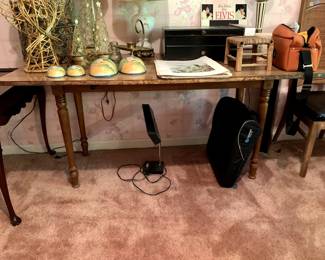 #163	Wood Base/Laminate Top double Drop-side Table - 60x20-60x30	 $20.00 
