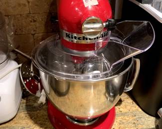 #67	Red 10 Speed Tilt-Head Commercial KitchenAid Mixer w/3 paddle attachments w/shield	 $125.00 
