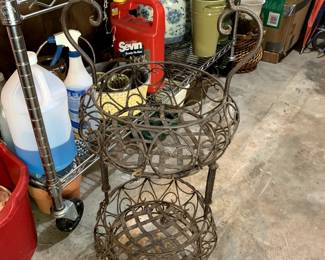 #127	2 Tier Metal Plant Stand - 31"	 $40.00 
