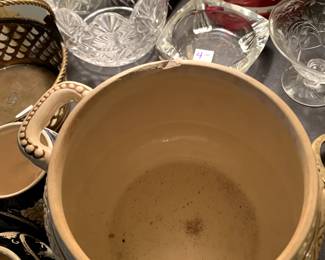 #180	German souptoureen with 6 cups  as is chip bowl top 	 $25.00 
