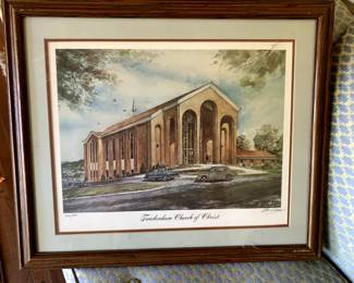 #176	Albert lane print 320/500 of Twinkenham Church of christ26x22	 $120.00 
