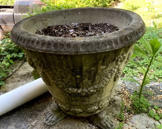 #146	Huge Tall Conrete Rounded Planter - 26x24 (You Must Move - Don’t ask us for help on this one)	 $150.00 
