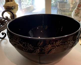 #73	Portugal  Oven & Dishwasher Proof Cobalt Blue Mixing Bowl - 12" round	 $35.00 
