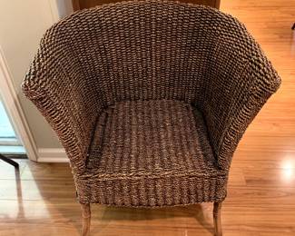 #71	Wicker Chair w/bamboo Legs	 $75.00 
