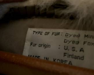 #47	Dyed Mink Coat from Korea - Size 12	 $75.00 
