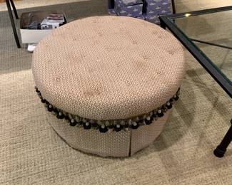 #92	Brown Monkey Patterened Ottoman - 32x17	 $50.00 

