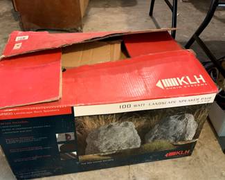 #119	Landscape Speaker Pair 100 Watt (looks like Rocks - looks unused)	 $60.00 
