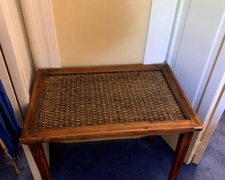 #49	Wicker Top Side Table - 20x14x19	 $30.00 
