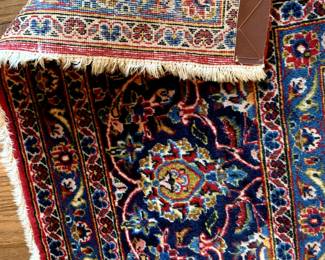 #3	Iran hand knotted rug burgundy blue cream 108x13'	 $350.00                                                                                              #2	Iran hand knotted rug burgundy, blue cream 122x13'6"	 $350.00 
