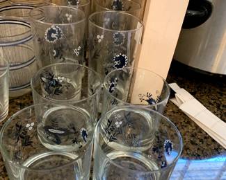 #181	Blue Danube 4 ice tea 4 water 4 on rock glasses 	 $48.00 
