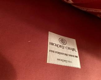#24	Hickory Chair Camel Back Sofa w/Nailhead trim w/wood accents 78" Long	 $200.00 

