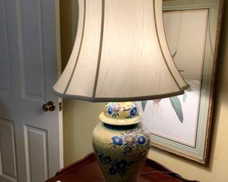 #33	Ginger Jar Floral Lamp - 32" Tall	 $75.00 
