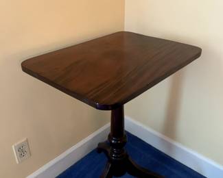 #42	Wood Pedestal Flip-Top Rectangular Table - 24x18x31	 $75.00 
