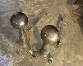 #123	Brass Ande Irons	 $35.00 
