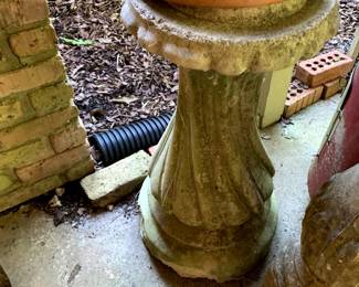 #134	Bird Bath Bottom - Broken Base - 26" tall	 $25.00 
