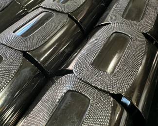 Black cuff bracelets 