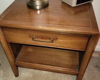 Mid century Drexel chest of drawers and matching nightstand 