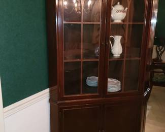 Mahogany corner cabinet 